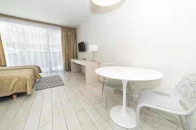 Łóżko lub łóżka w pokoju w obiekcie VacationClub - Solden Apartament 14