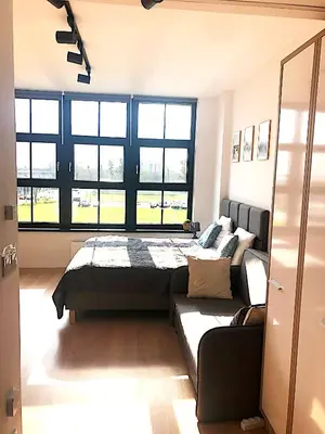 Łóżko lub łóżka w pokoju w obiekcie Apartimento Hydral Luna