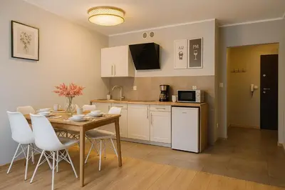 Kuchnia lub aneks kuchenny w obiekcie TK Apartments Dąbrowskiego