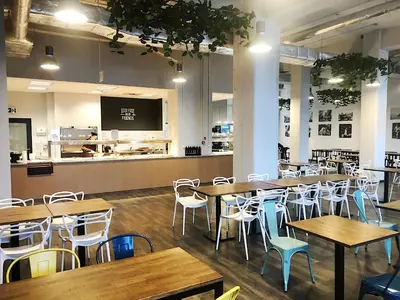 Restauracja lub miejsce do jedzenia w obiekcie Apartimento Hydral Fresco