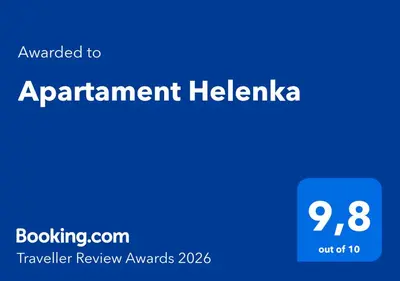 Certyfikat, podpis lub inny dokument wystawiony w obiekcie Apartament Helenka
