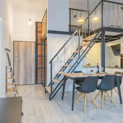 Apartament z antresolą Nowa Papiernia