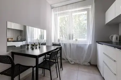 Kuchnia lub aneks kuchenny w obiekcie Close-Golden Apartment Wroclaw - One Bedroom Apartment - Rynek Square&Widok