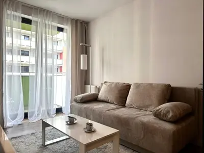 Część wypoczynkowa w obiekcie Nyska Apartment - Self Check-In 20h - Parking