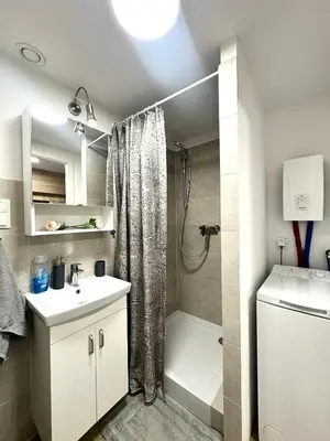 Łazienka w obiekcie Zarembowicza Apt 37 - Self Check-In 20h - Parking &Lift
