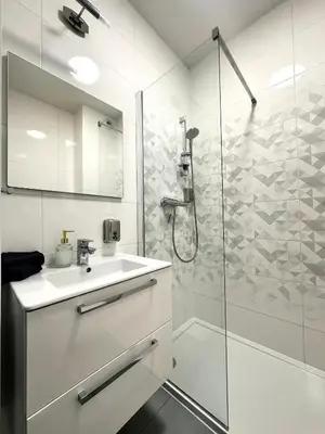 Łazienka w obiekcie Przyjaźni 16 Apt 24 - Self Check-In 20h - Lift
