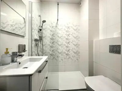 Łazienka w obiekcie Przyjaźni 16 Apt 26 - Self Check-In 20h - Lift