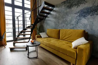 Część wypoczynkowa w obiekcie Close-Golden Apartments Wroclaw - Stylish Loft Apartment - Great Location &Jana Pawła33