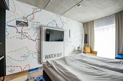 Telewizja i/lub zestaw kina domowego w obiekcie VacationClub Biała Perła Apartament 603