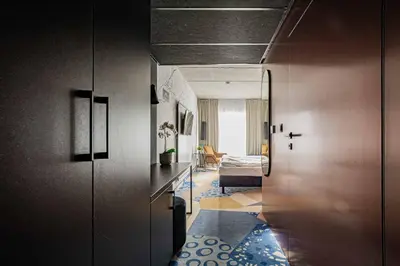 Łóżko lub łóżka w pokoju w obiekcie VacationClub Biała Perła Apartament 603