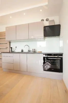 Kuchnia lub aneks kuchenny w obiekcie Apartament słoneczny