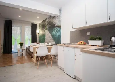 Kuchnia lub aneks kuchenny w obiekcie Apartamenty GoszoWita