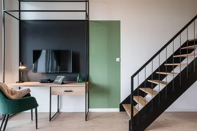 Telewizja i/lub zestaw kina domowego w obiekcie RentPlanet - Apartamenty Zarembowicza