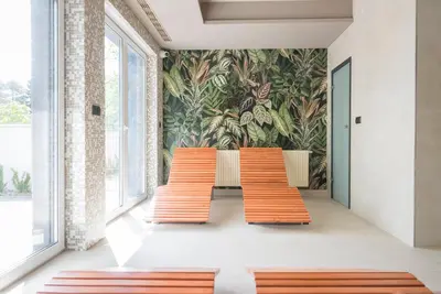 Część wypoczynkowa w obiekcie Apartament Artystyczny Zakątek