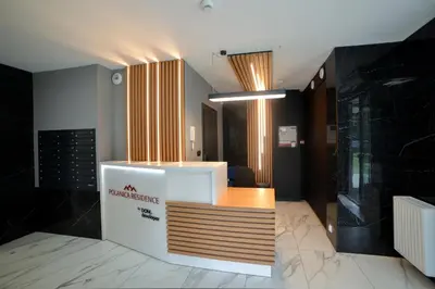 Kuchnia lub aneks kuchenny w obiekcie LAGUNA Apartament Polanica Residence 12