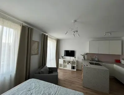 Telewizja i/lub zestaw kina domowego w obiekcie Apartamenty Lubin -Amaretto-