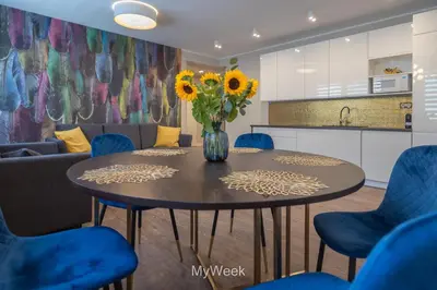 Kuchnia lub aneks kuchenny w obiekcie Apartamenty Na Szlaku, MyWeek