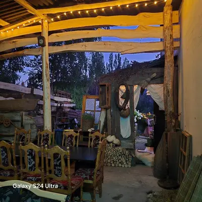 Patio lub wspólna przestrzeń na świeżym powietrzu w obiekcie Hostel Apollo