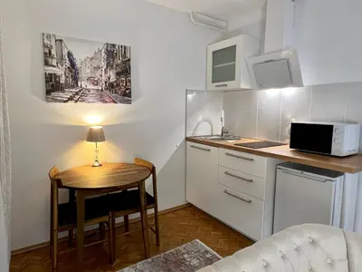 Kuchnia lub aneks kuchenny w obiekcie Louis & Elza Old Town Romantic apartments