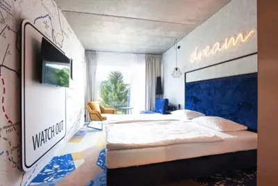 Łóżko lub łóżka w pokoju w obiekcie Apartament Biała Perła