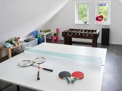 Tenis stołowy w obiekcie Willa Sowia nowy apartament z prywatnym tarasem i widokiem na góry lub pobliżu